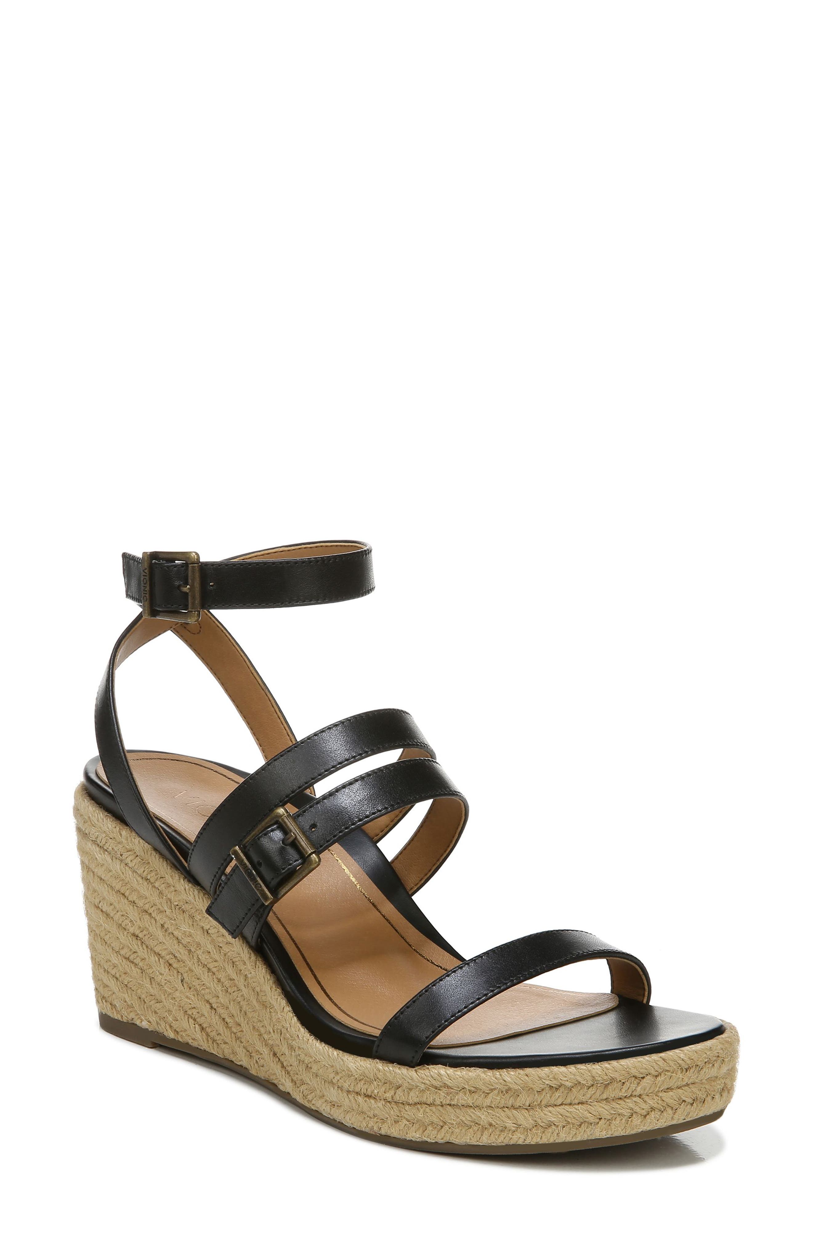 Vionic Sabina Ankle Strap Wedge Sandal, Main, color, 