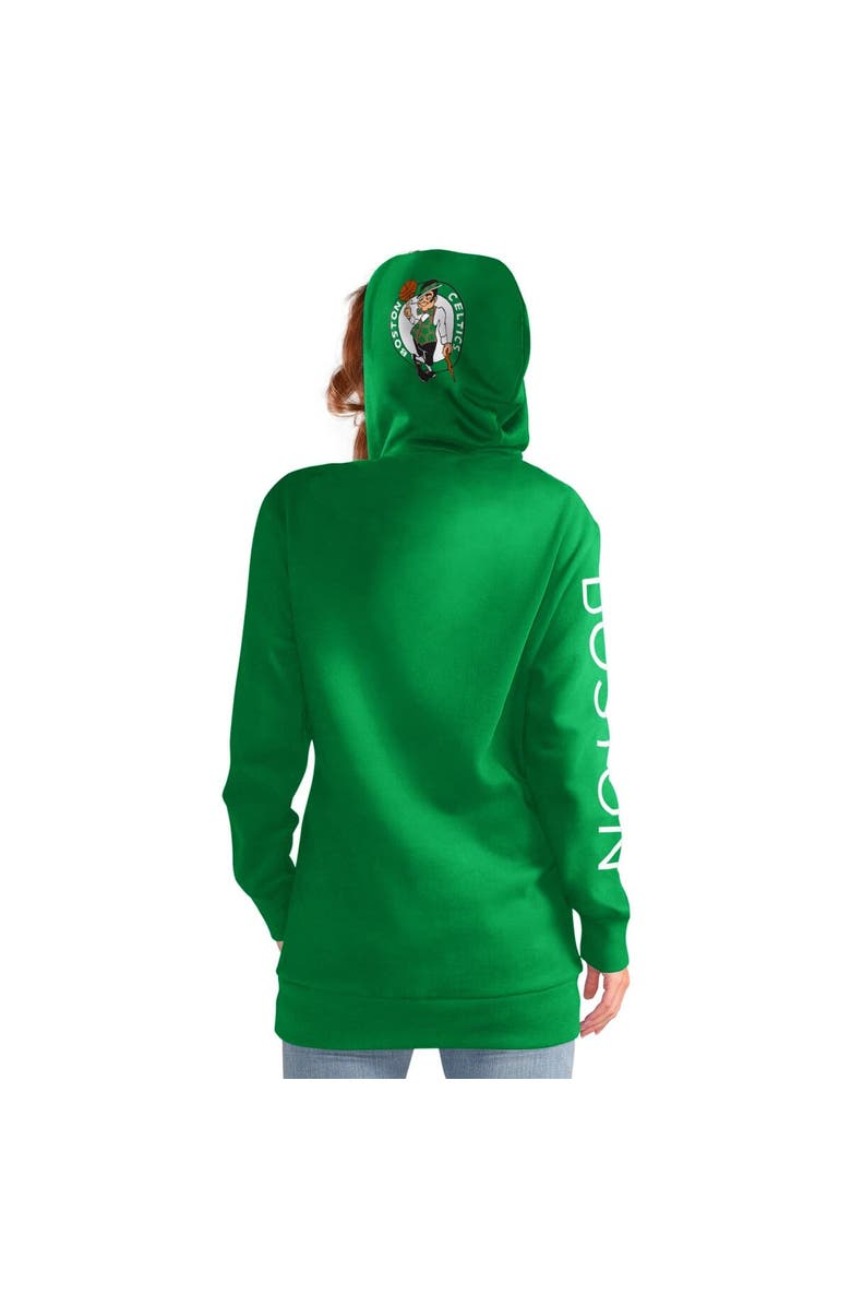 G-III 4HER BY CARL BANKS Women's G-III 4Her by Carl Banks Kelly Green Boston Celtics Base Coach Pullover Hoodie, Alternate, color, Kelly Green