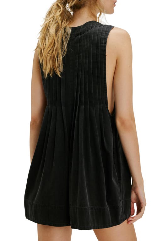 Free People Webster Sleeveless Romper In Black