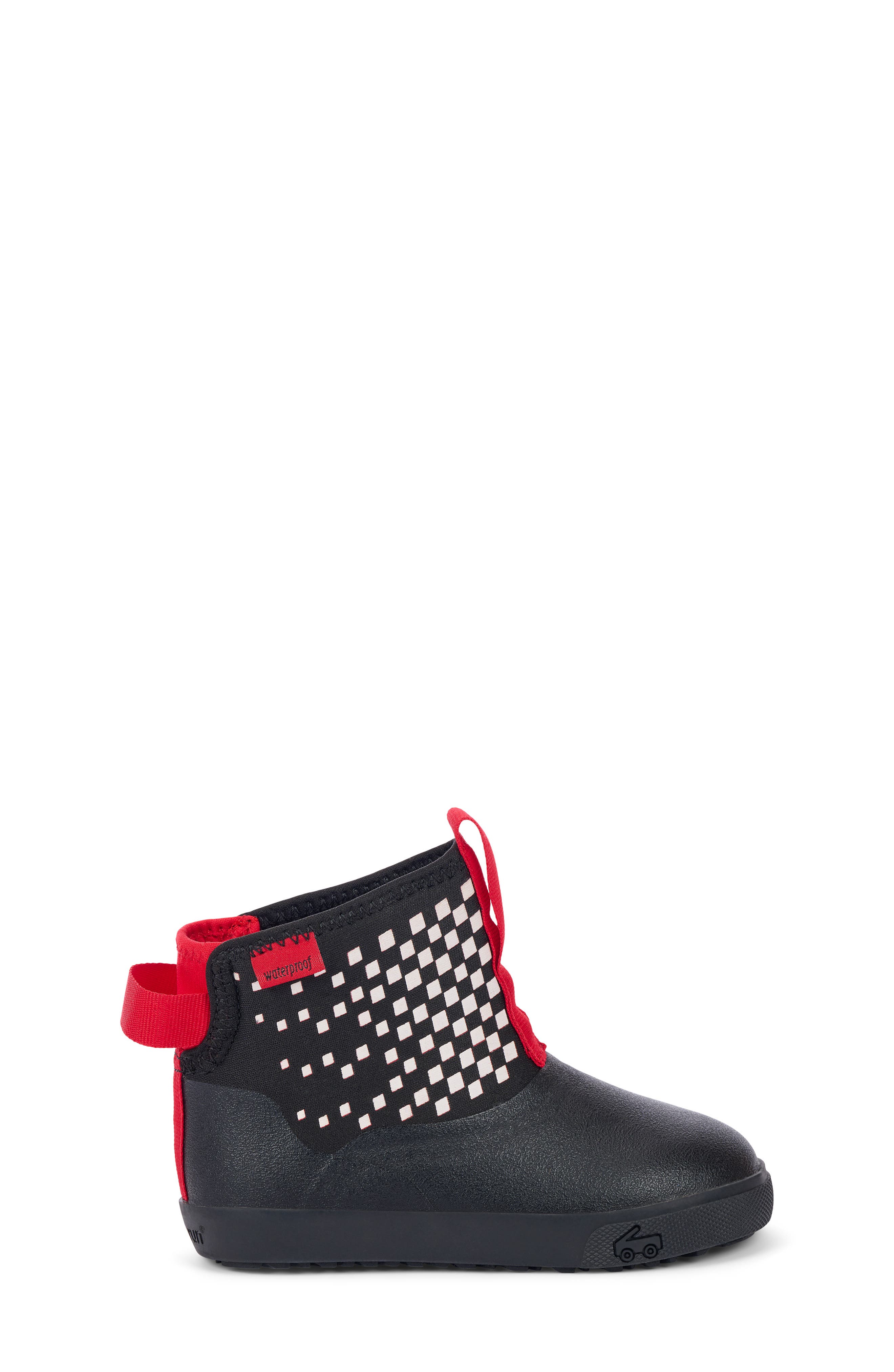 Kids' Ame Waterproof Rain Boot, Alternate, color, RACER BLACK