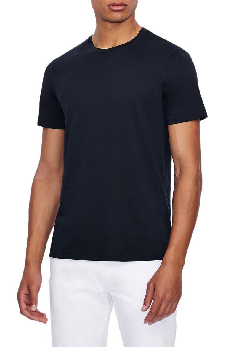 Navy Crewneck T-Shirt, Main, color, NAVY