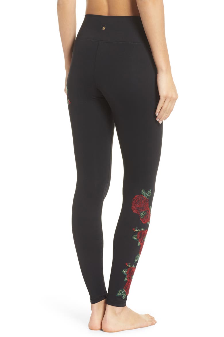 Rose Perfect High Waist Leggings, Alternate, color, VINTAGE BLACK