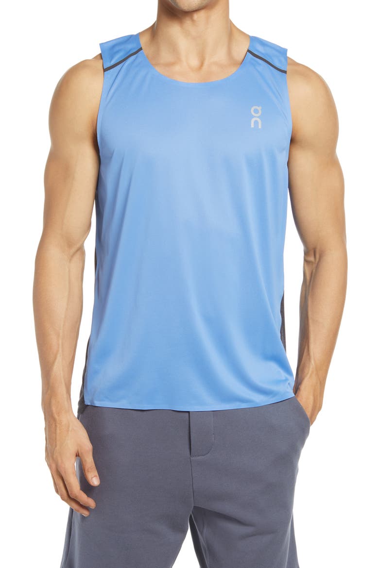 Men's Tank-T Performance Running Tank, Main, color, MARINA BLACK