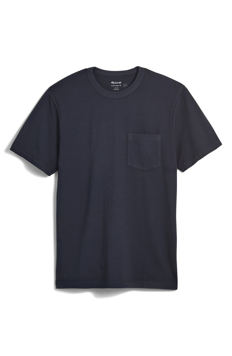 Madewell Allday Garment Dyed Pocket T-Shirt, Alternate, color, Storm Cloud