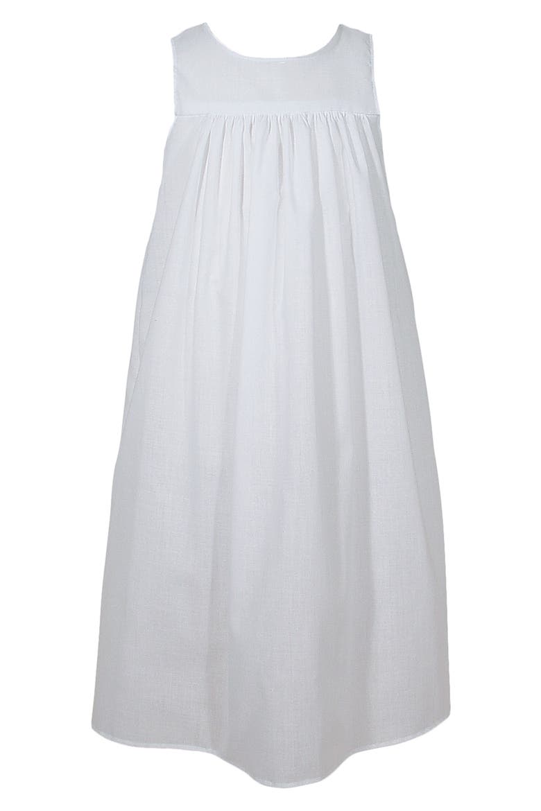 Christening Gown Slip, Main, color, WHITE