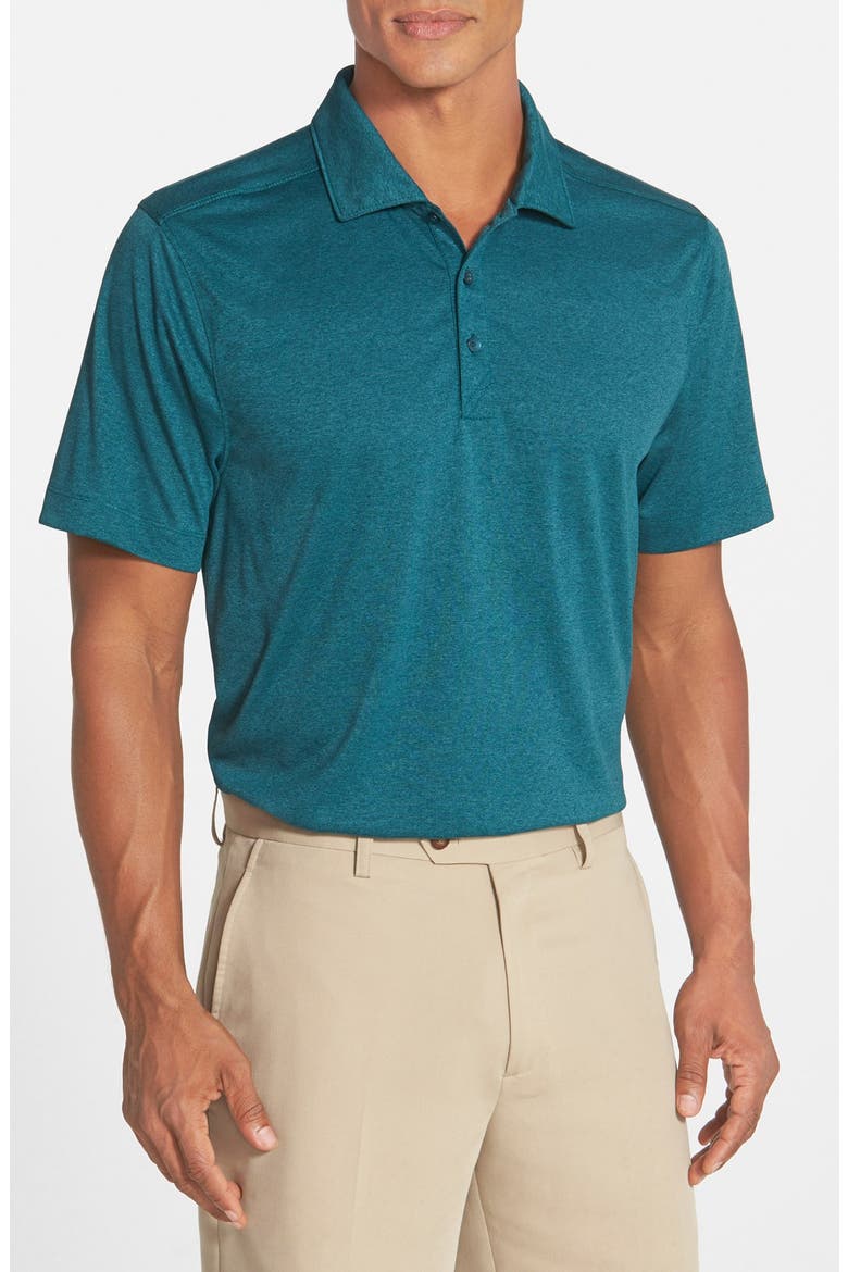 Chelan DryTec Polo, Main, color, MIDNIGHT GREEN HEATHER