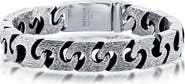Metallo Men's Textured Link Bracelet