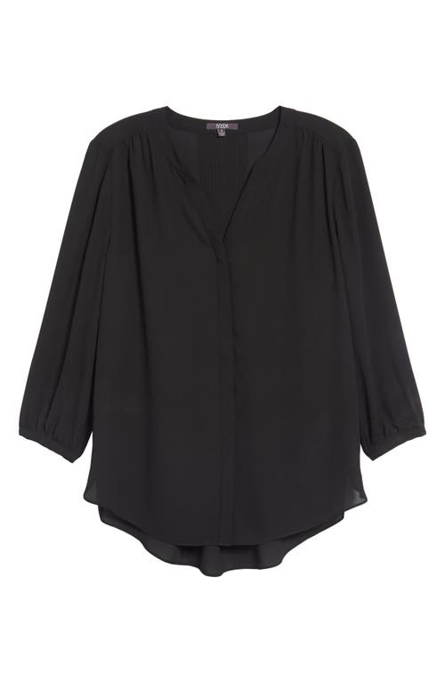 Nydj Pintuck Back Blouse In Black