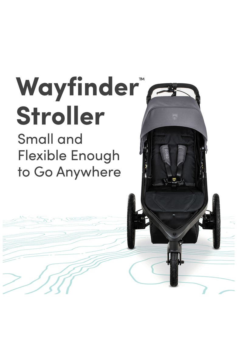 Wayfinder Jogging Stroller, Alternate, color, STORM
