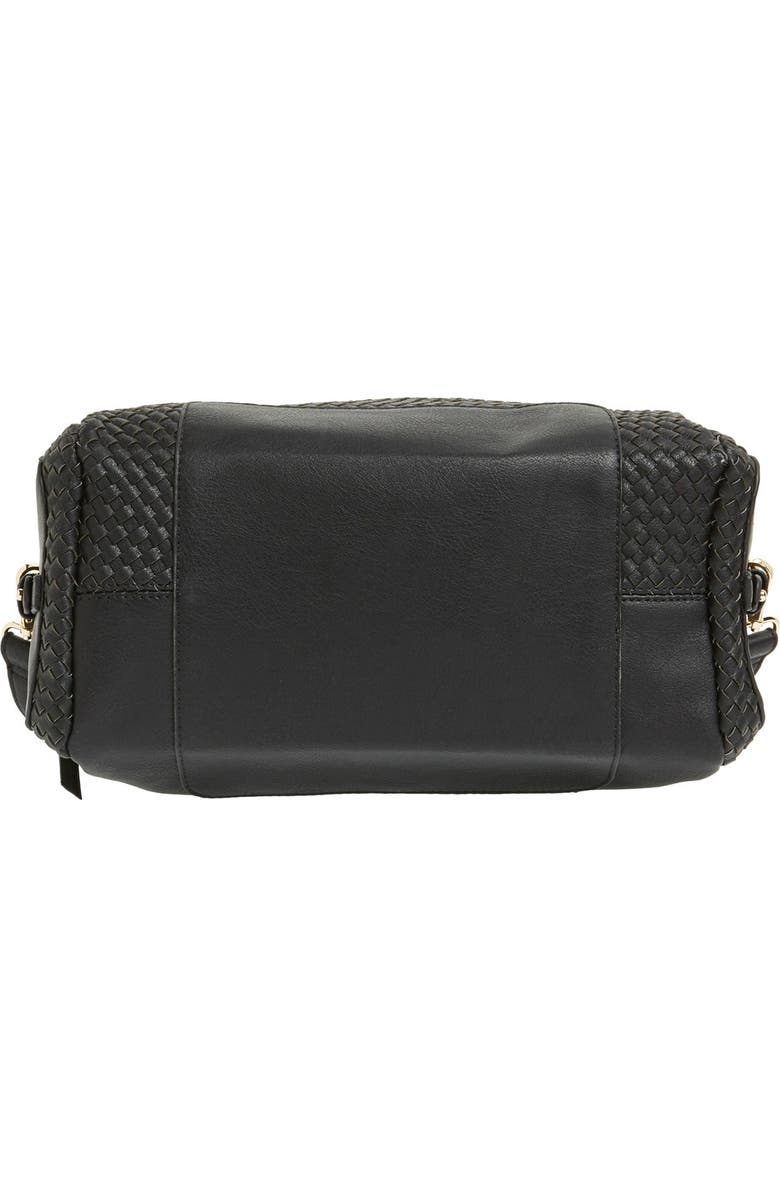 Sole Society 'Paxley' Woven Faux Leather Satchel, Alternate, color,