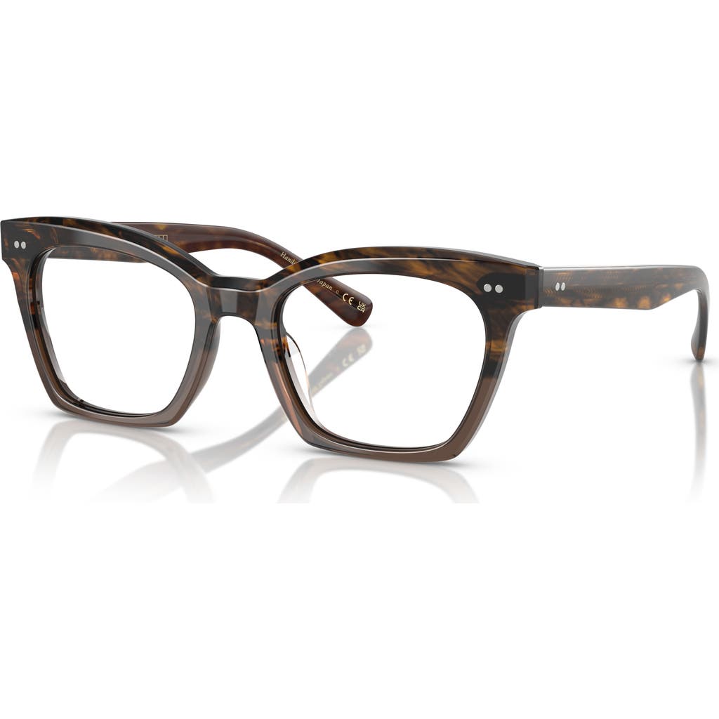 Oliver Peoples 52mm Butterfly Optical Glasses In Multi