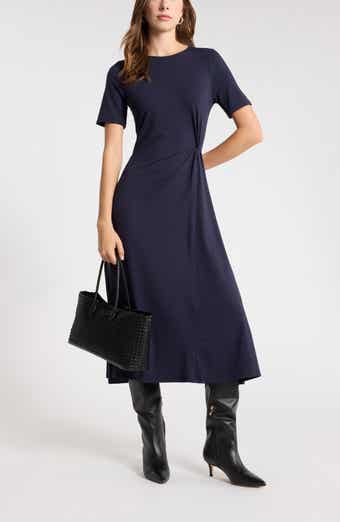 Side Twist A-Line Dress