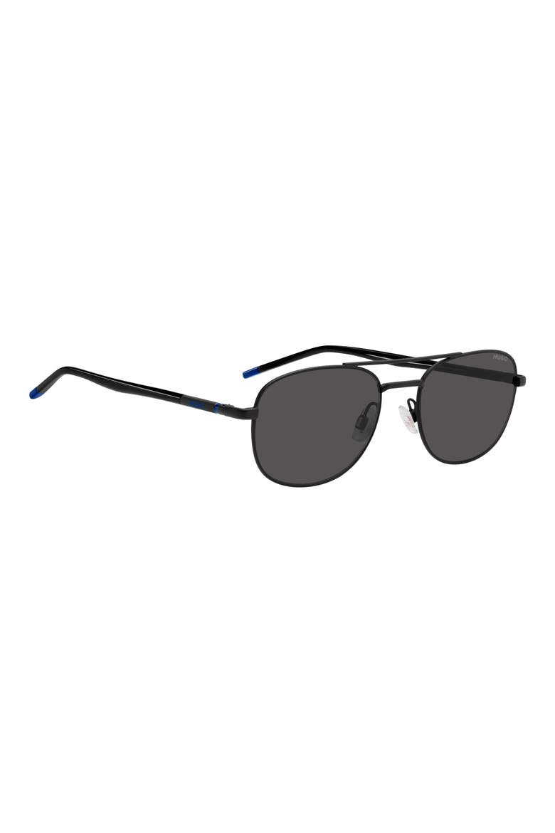56mm Navigator Sunglasses, Alternate, color, MATTE BLACK/ GREY