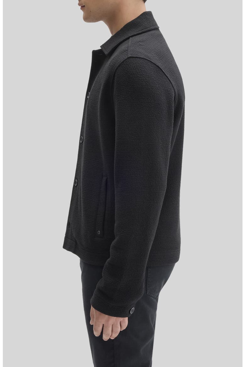 Dumas Button Front Jacket, Alternate, color, BLACK