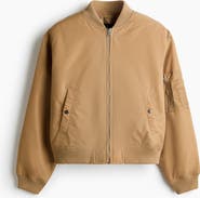 H&M Padded Nylon Bomber Jacket