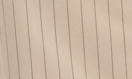 Favorite Daughter The Charles Pinstripe Trench Coat In Warm Sand Pinstrip