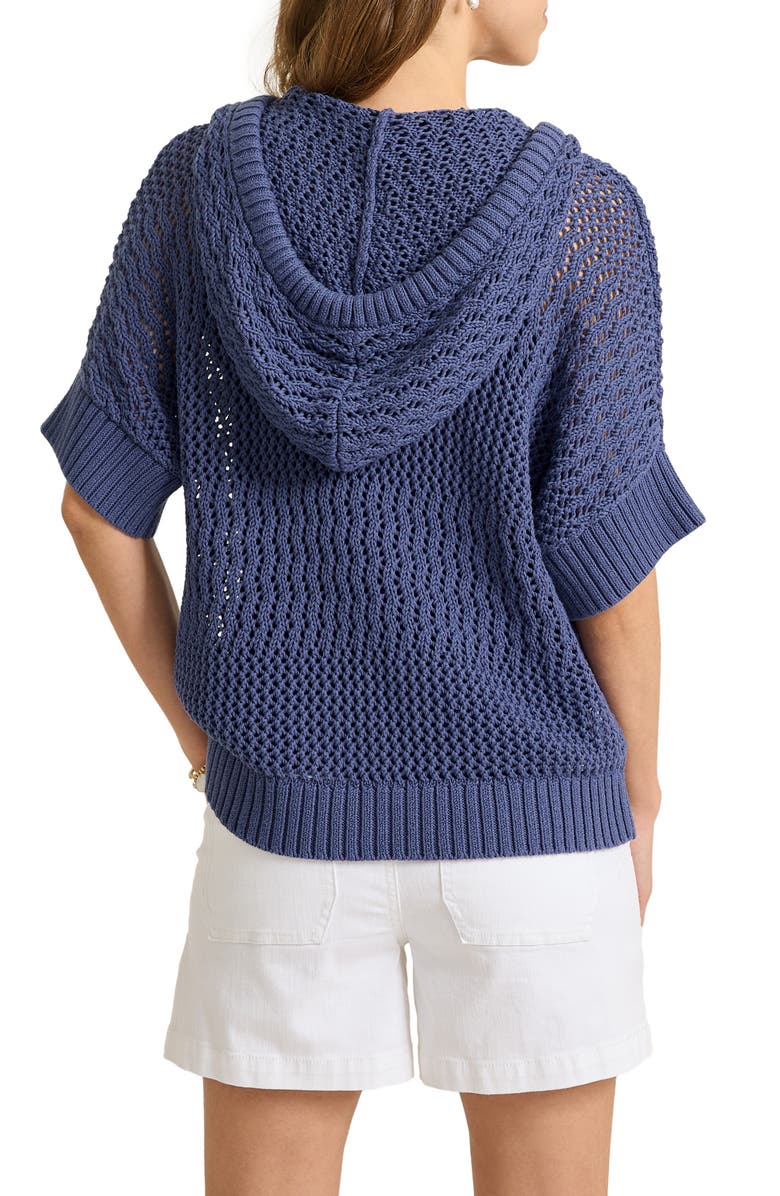 Tommy Bahama Zoe Open Stitch Cotton Hoodie, Alternate, color, 