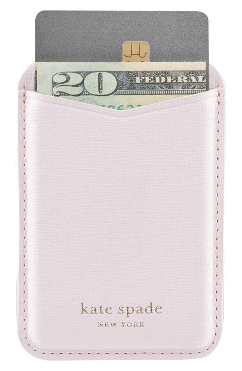 Kate Spade New York dogwood magsafe card case, Alternate, color, Dogwood