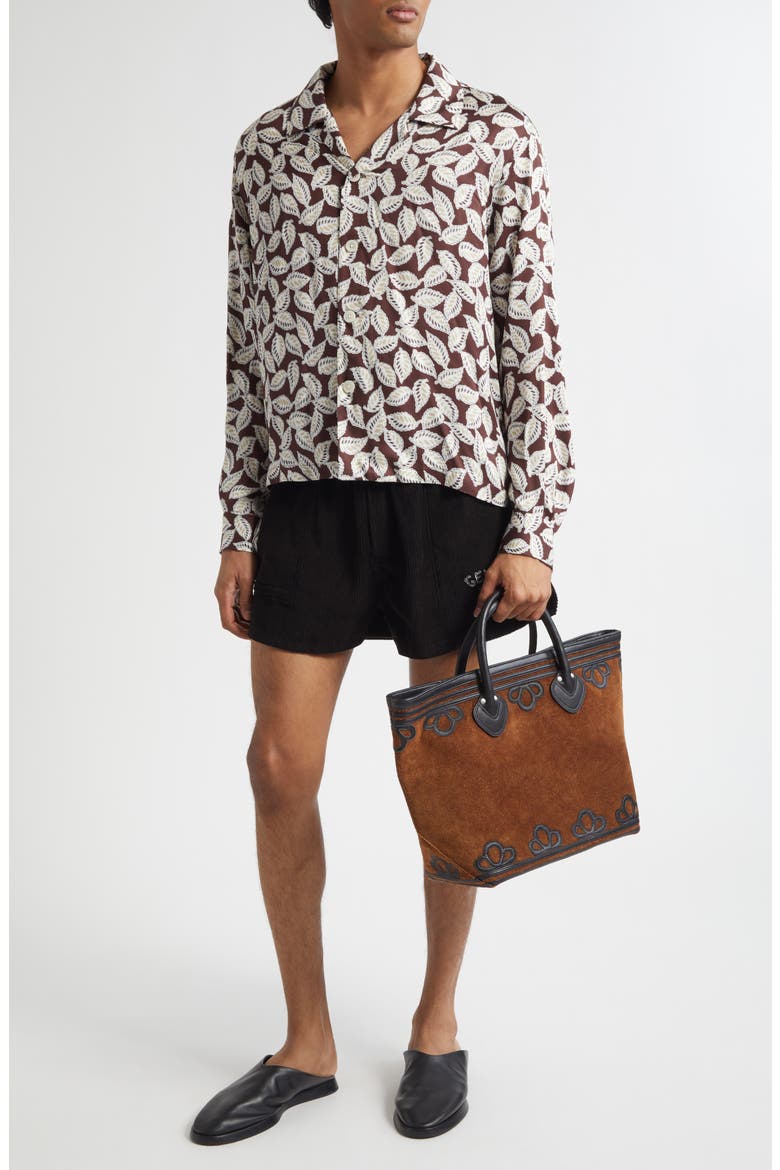 Geneva Cotton Corduroy Shorts, Alternate, color, BLACK