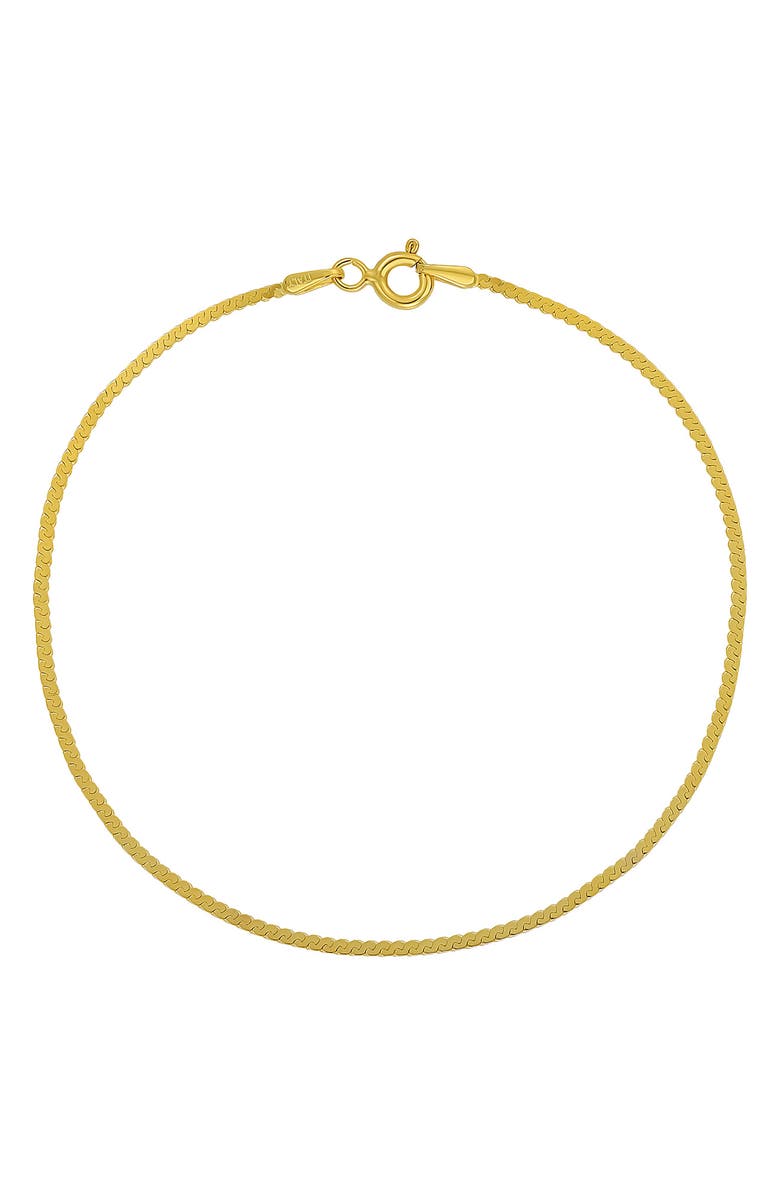 Bony Levy 14K Gold Herringbone Chain Bracelet, Main, color, 