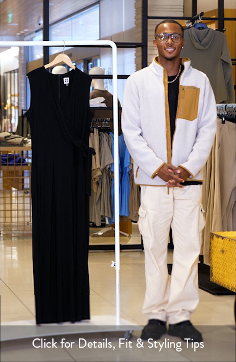 Wrap Bodice Jersey Jumpsuit, sales video thumbnail