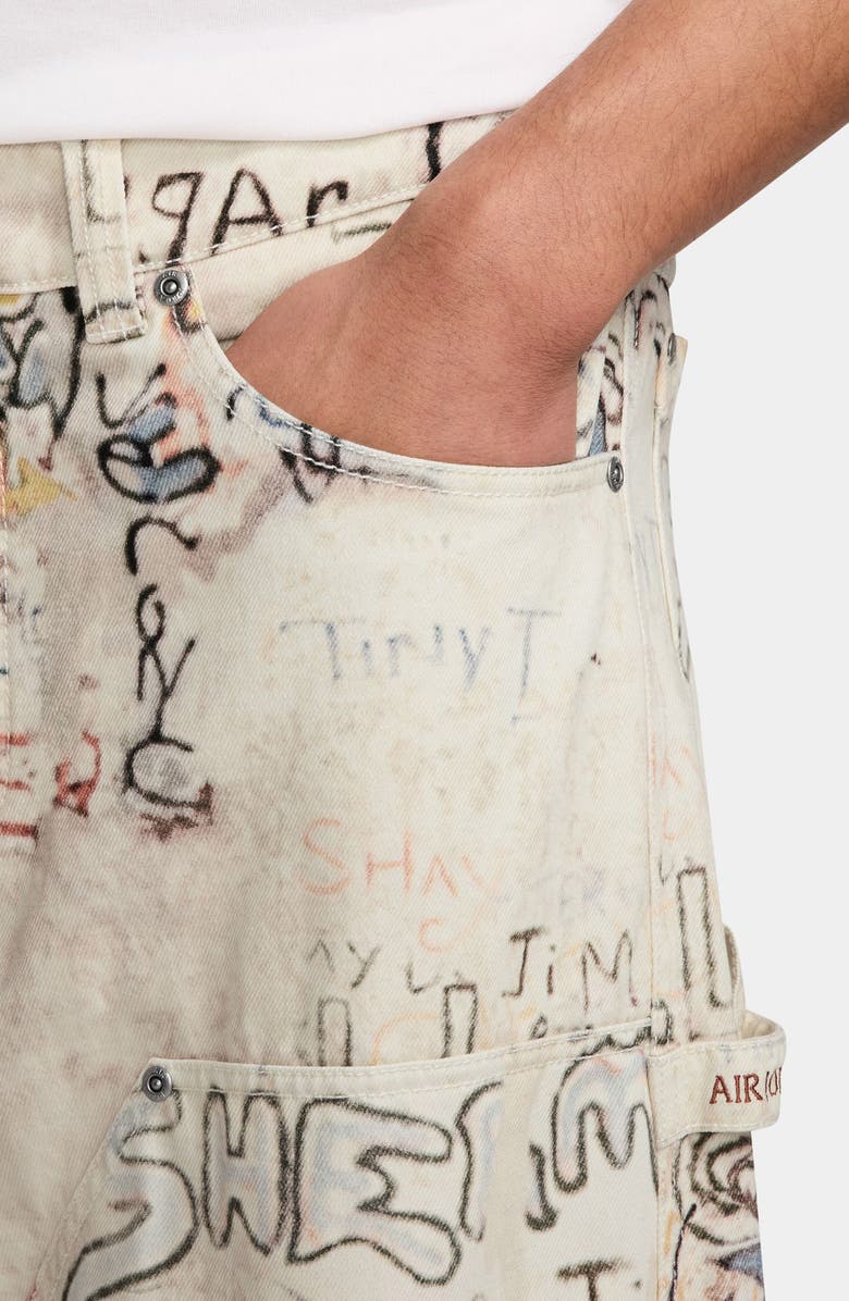 Jordan Air Jordan Loose Fit Playground Print Carpenter Pants, Alternate, color, Legend Light Brown