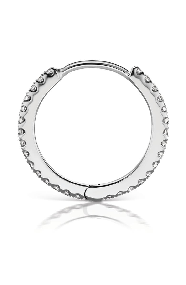 MARIA TASH Diamond Eternity Hoop Earring, Alternate, color, White Gold