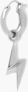 YOJ Lightning Single Hoop in Silver