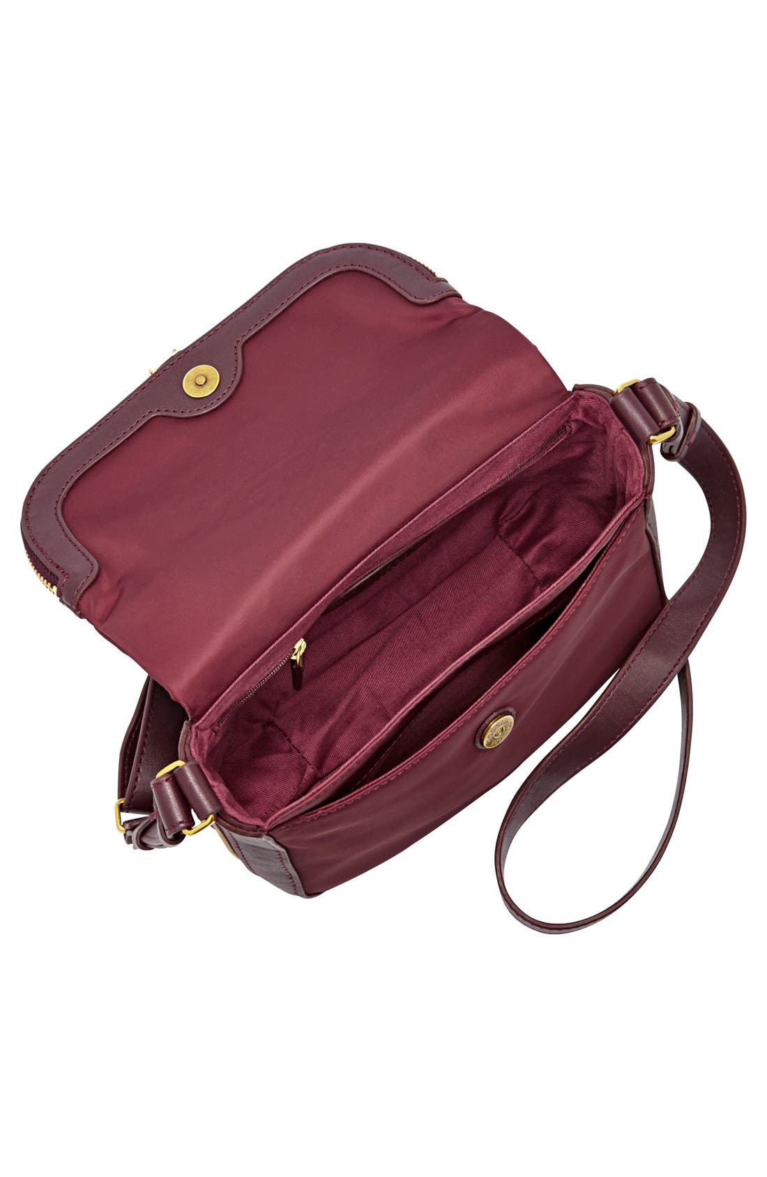 'Small Preston' Nylon Crossbody Bag, Alternate, color, RAISIN