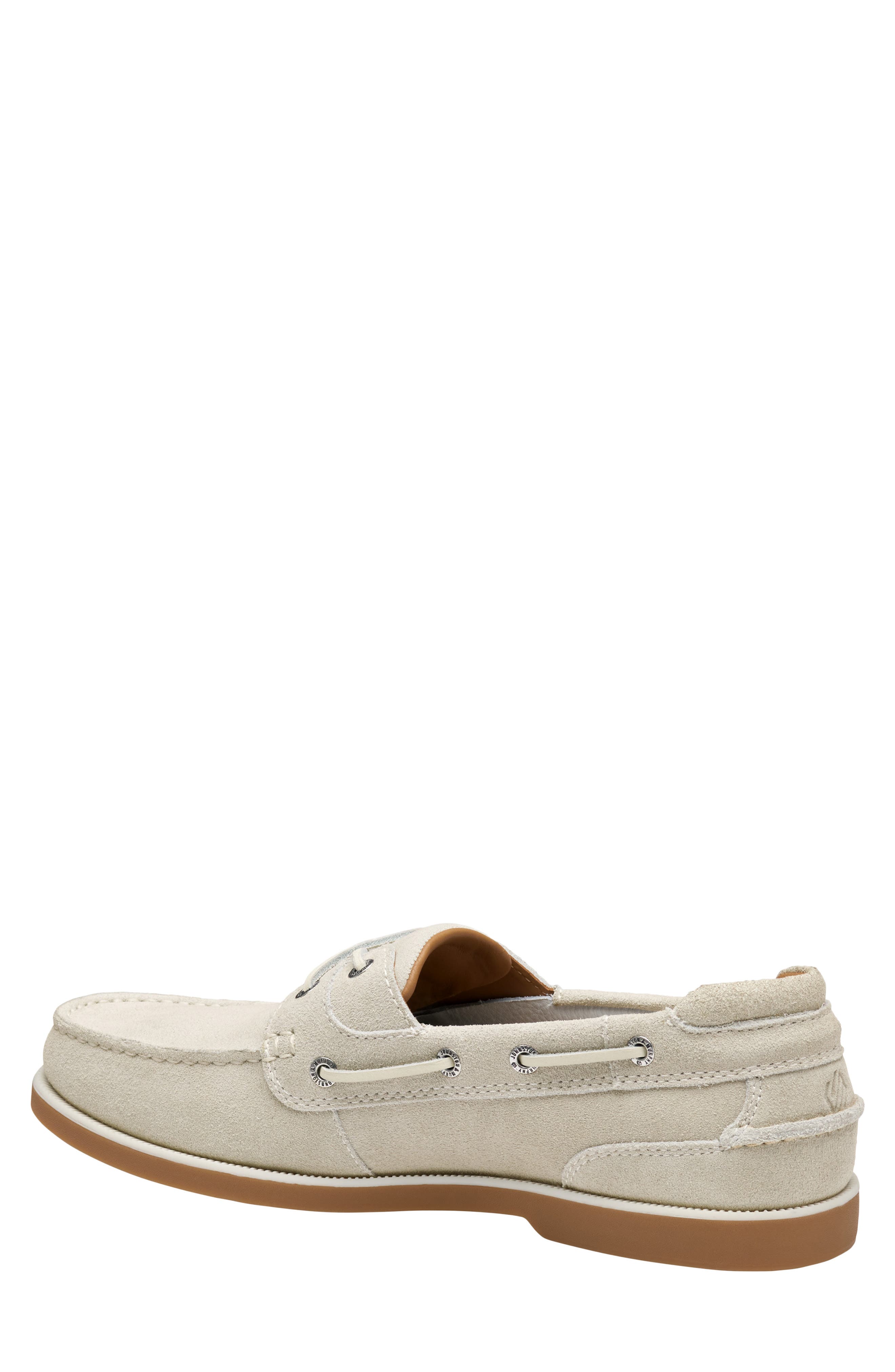Ventura Boat Shoe, Alternate, color, OFF WHITE SUEDE