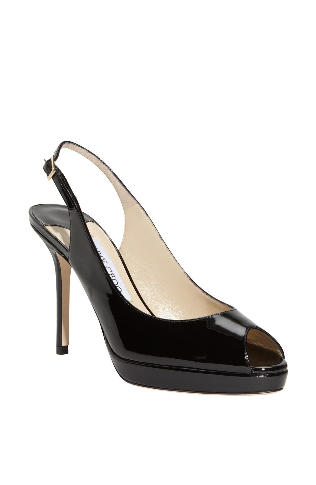 Jimmy Choo 'Nova' Patent Leather Slingback Pump, Main, color, 