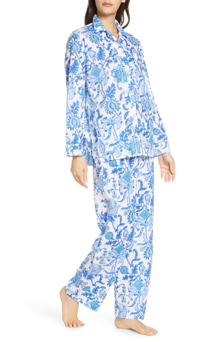 Roller Rabbit Amanda Floral Print Pajamas, Alternate, color,