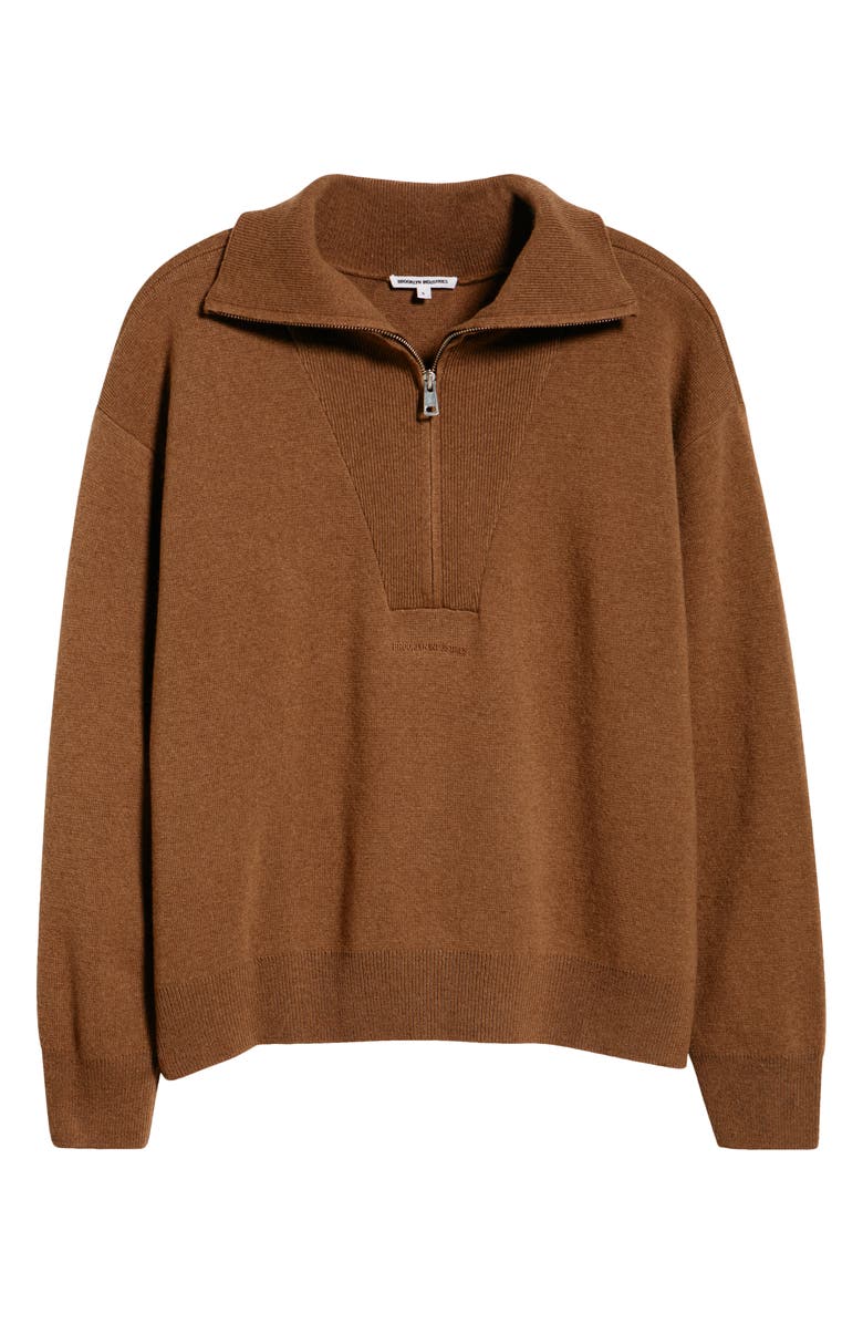 Brooklyn Industries Half Zip Polo Sweater, Alternate, color, Kelp