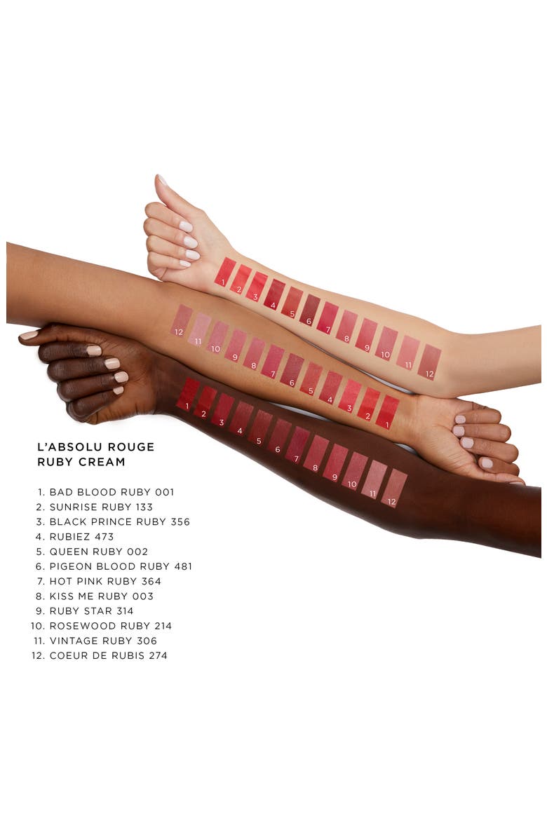 L'Absolu Rouge Ruby Cream Lipstick, Alternate, color, 274 COEUR DE RUBIS