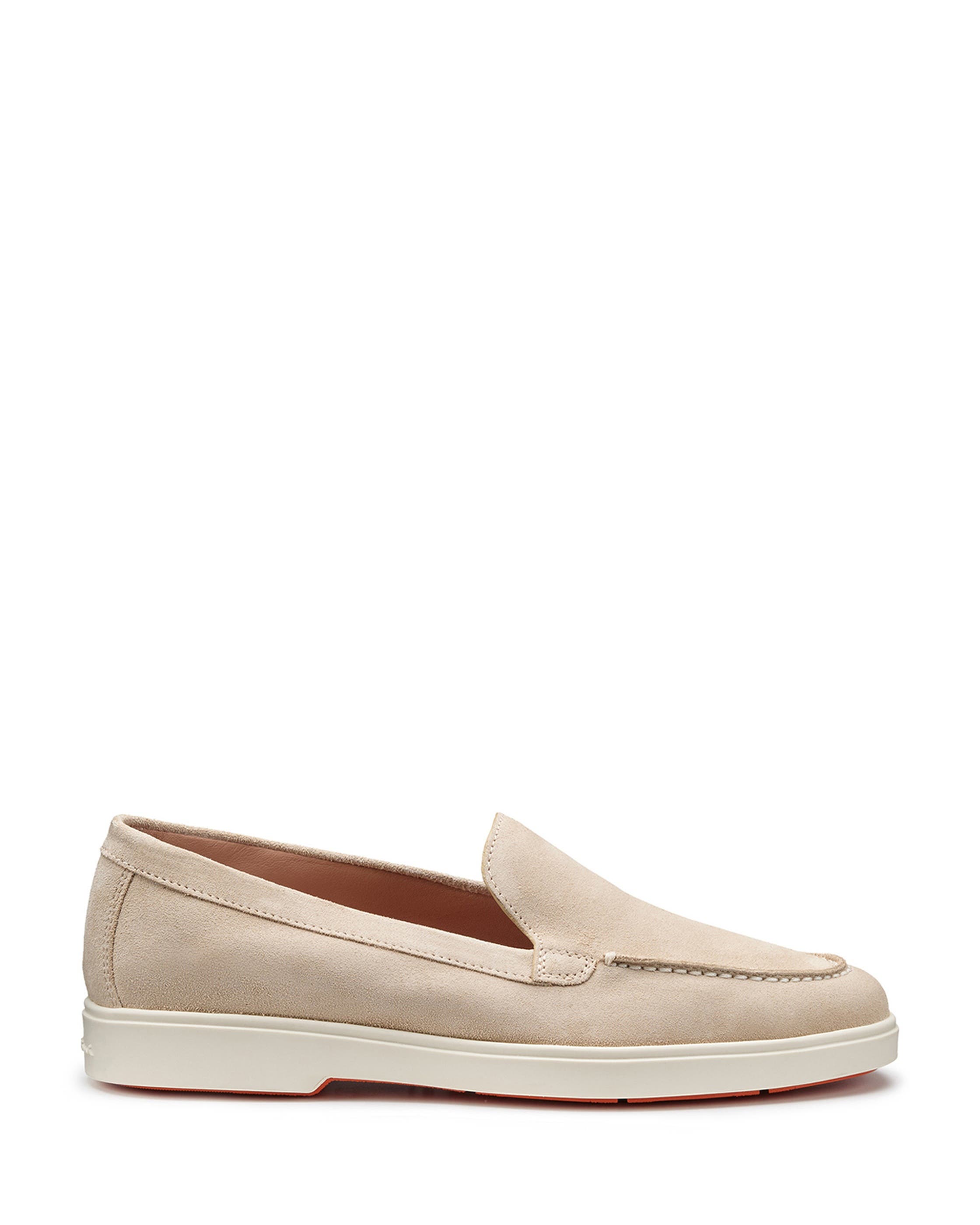 Women's suede loafer, Main, color, Pink