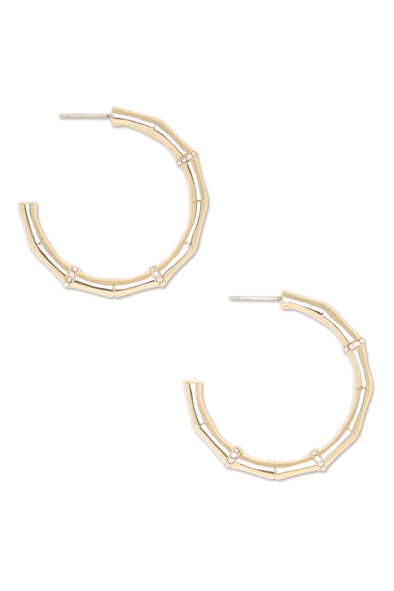 Chiara Hoop Earrings, Alternate, color, GOLD