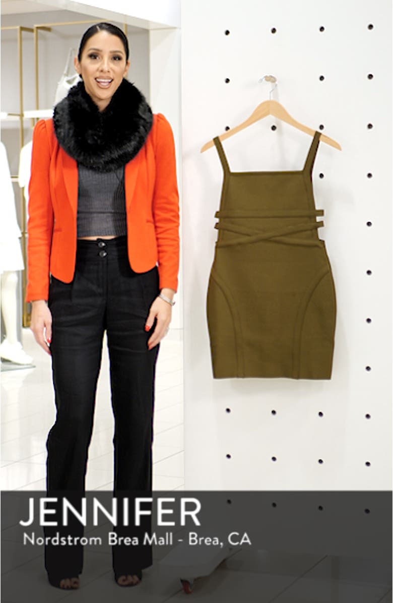 Strap Side Bandage Body-Con Dress, sales video thumbnail