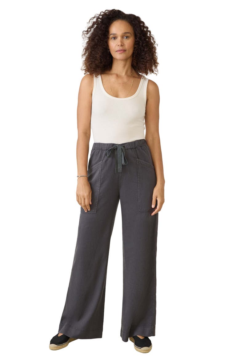 Topanga Drape Drawstring Pants, Alternate, color, WASHED BLACK