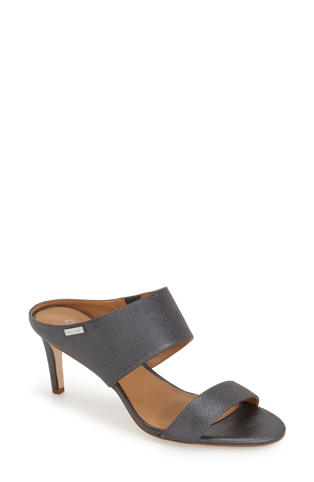 'Cecily' Sandal, Main, color, PEWTER