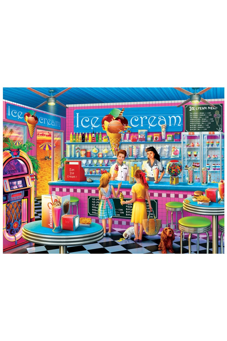 Anna's Ice Cream Parlor 750 Piece Puzzle, Alternate, color, Multicolor
