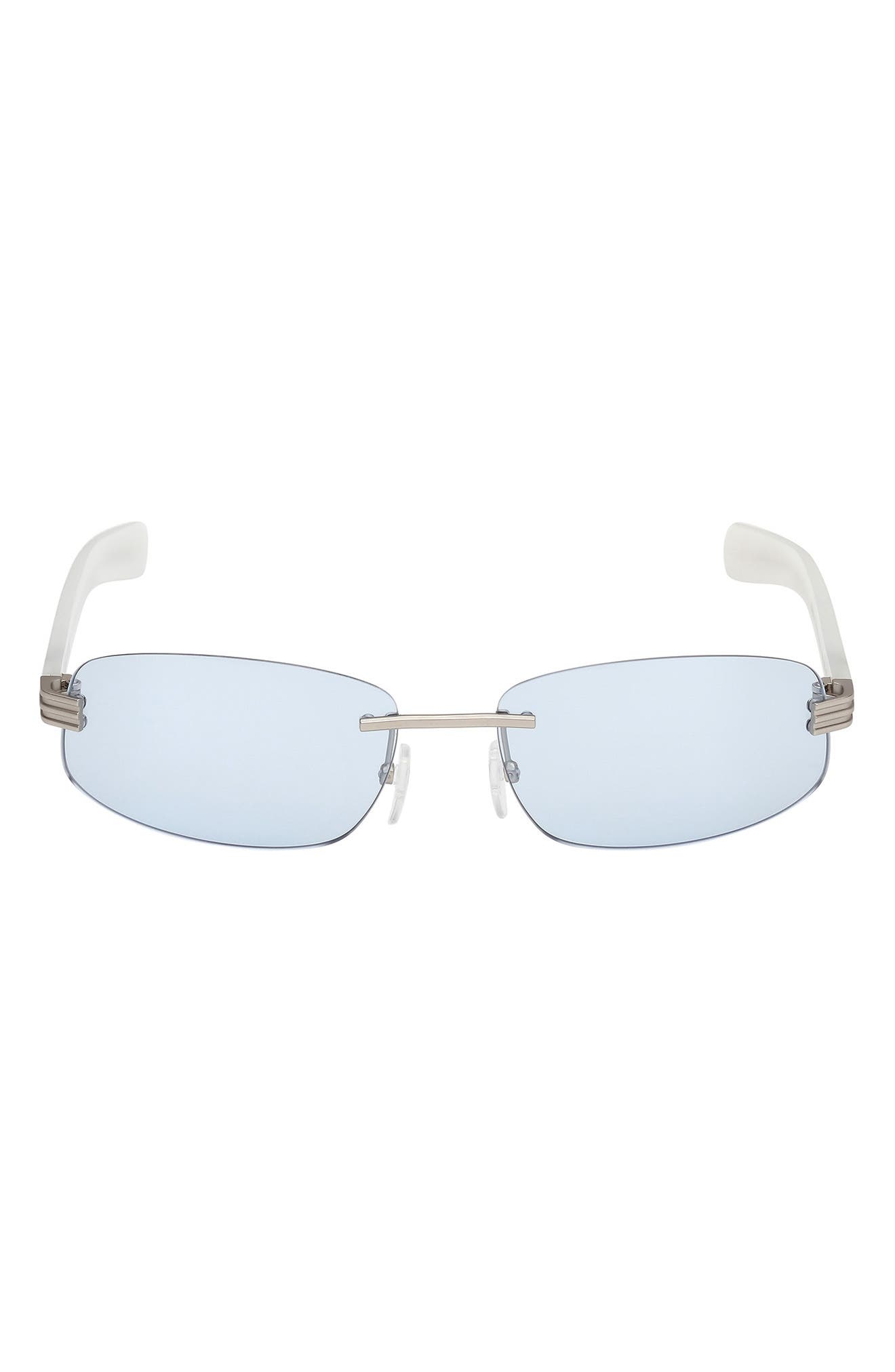 adidas 61mm Rectangular Sunglasses