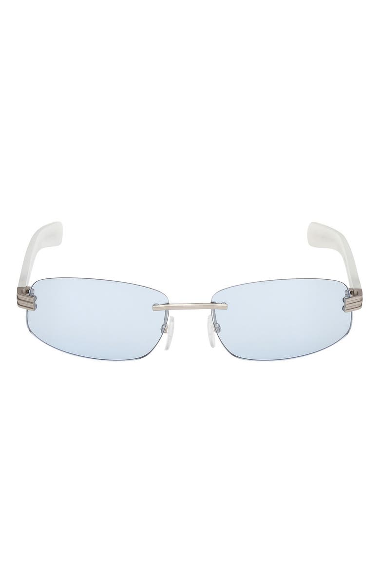 adidas 61mm Rectangular Sunglasses, Main, color, 