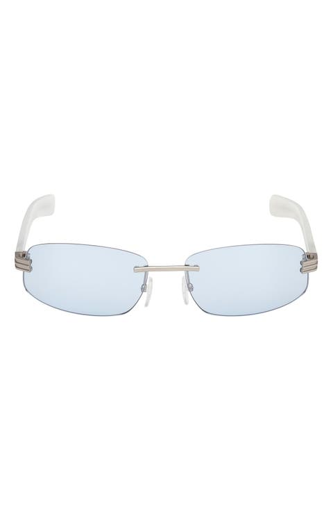 61mm Rectangular Sunglasses