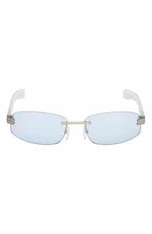 adidas 61mm Rectangular Sunglasses