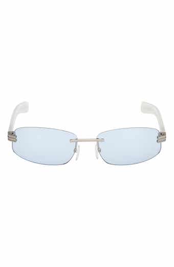61mm Rectangular Sunglasses