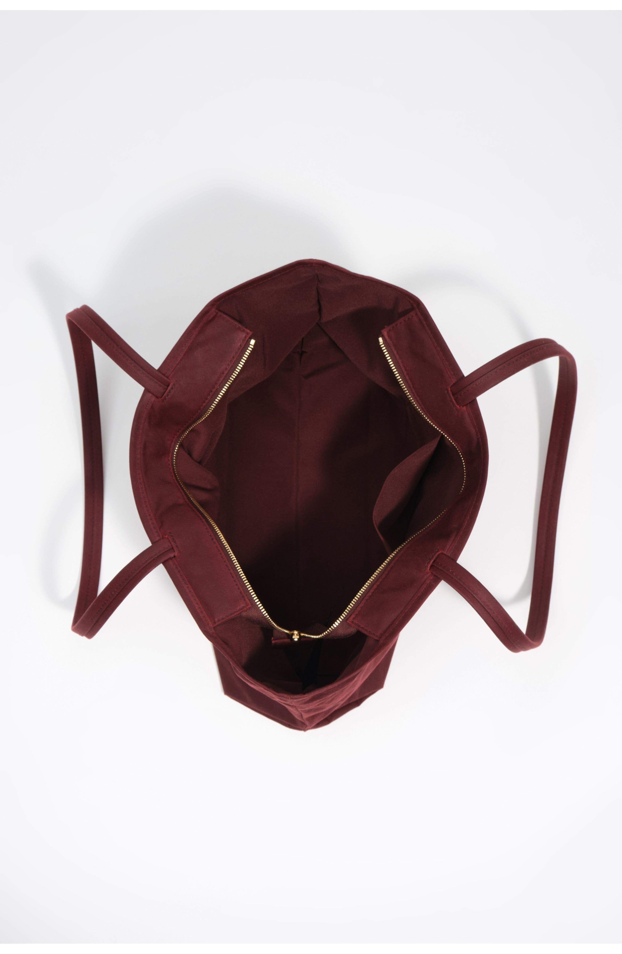 Medium Coated Shopper Bag, Alternate, color, WINE