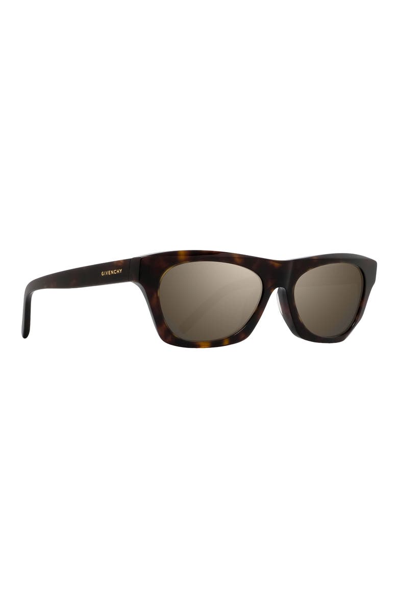 Day 55mm Square Sunglasses, Alternate, color, DARK HAVANA / GREEN