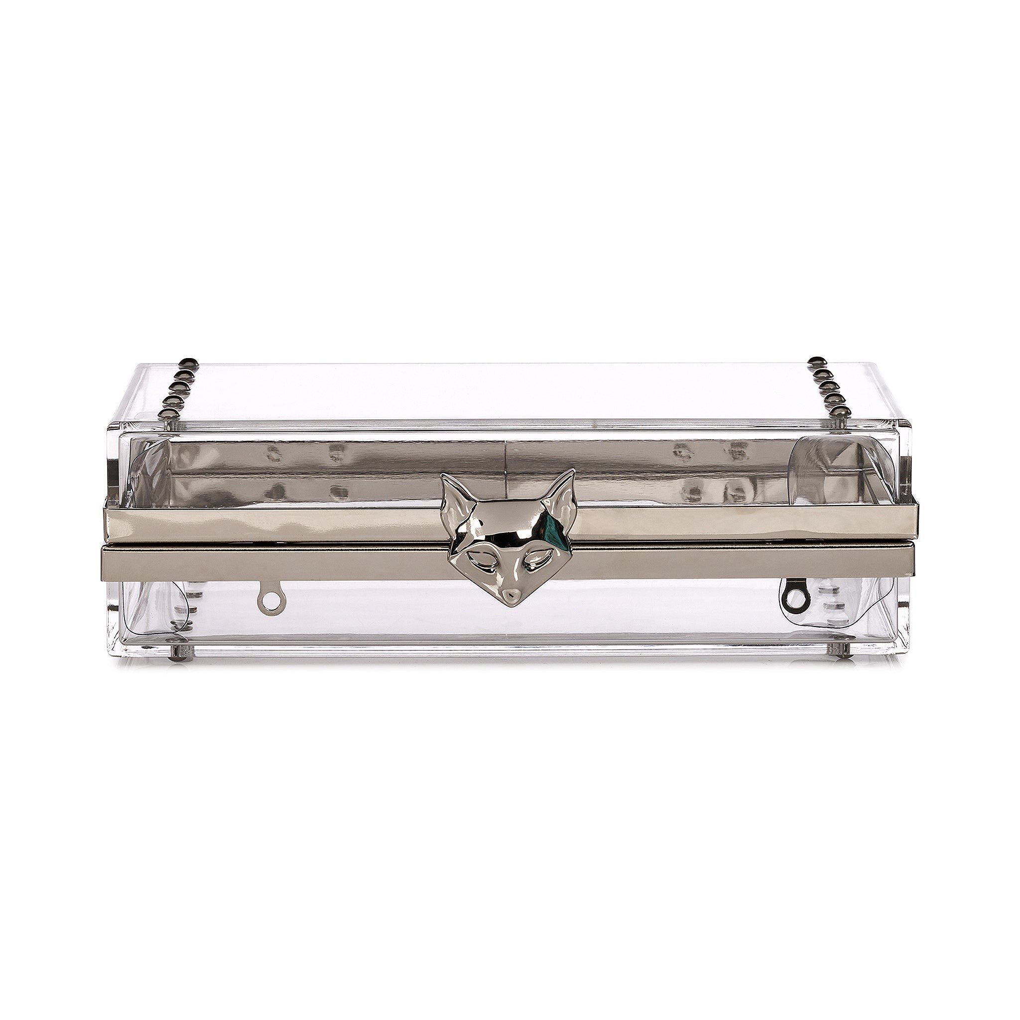 DESERI Halo Crossbody Clutch, Alternate, color, Silver