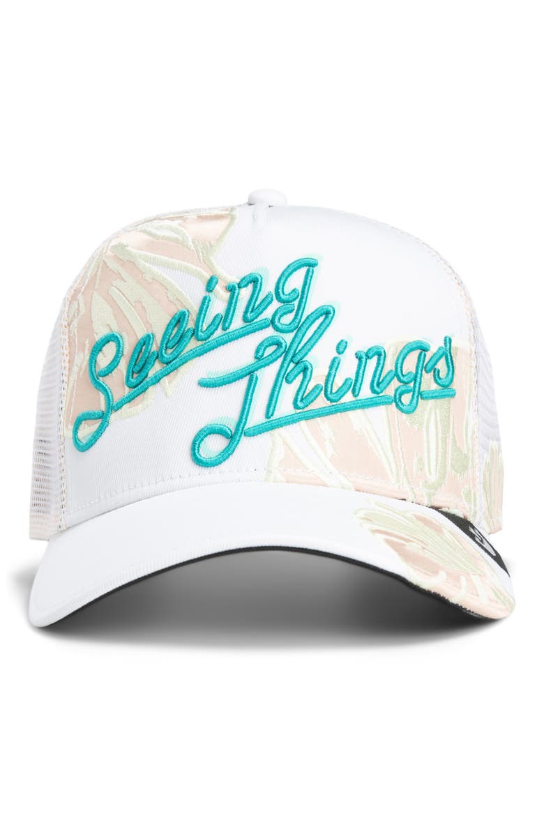 Vision Vision Trucker Hat, Main, color, WHITE