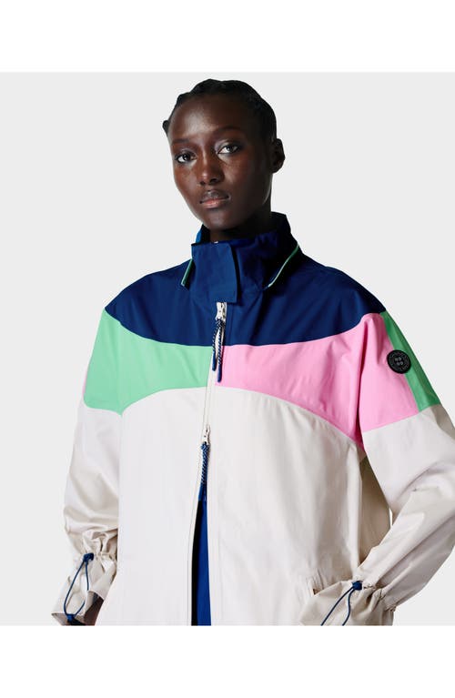 Sweaty Betty Retro Parachute Waterproof Parka In Multi